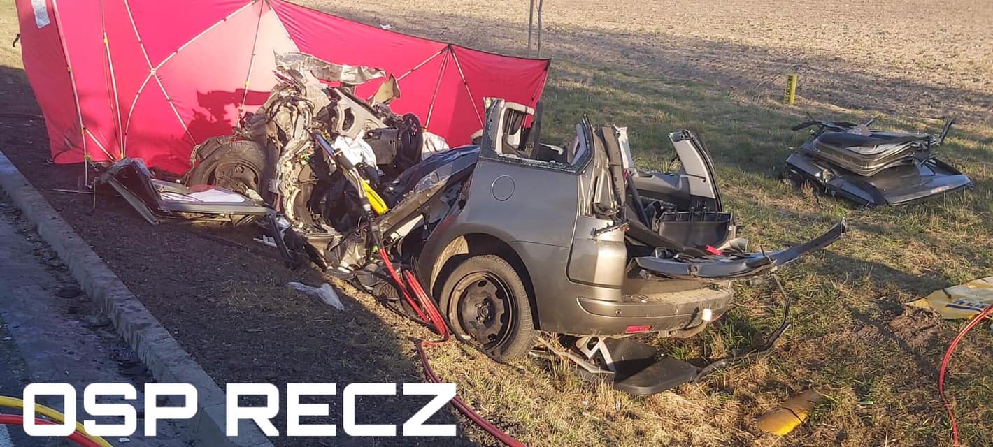 Śmiertelny wypadek w okolicach Recza. DK-10 zablokowana! 