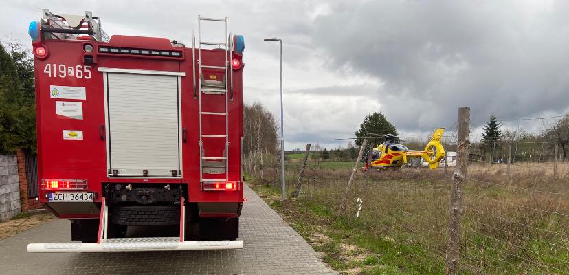 Tlenek węgla w jednym z mieszkań w Drawnie. Lądował śmigłowiec LPR-u