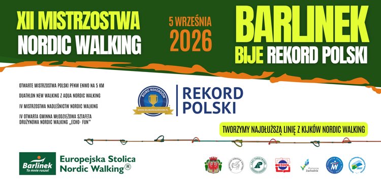 XII Mistrzostwa Nordic Walking coraz bliżej! Barlinek bije Rekord Polski! 