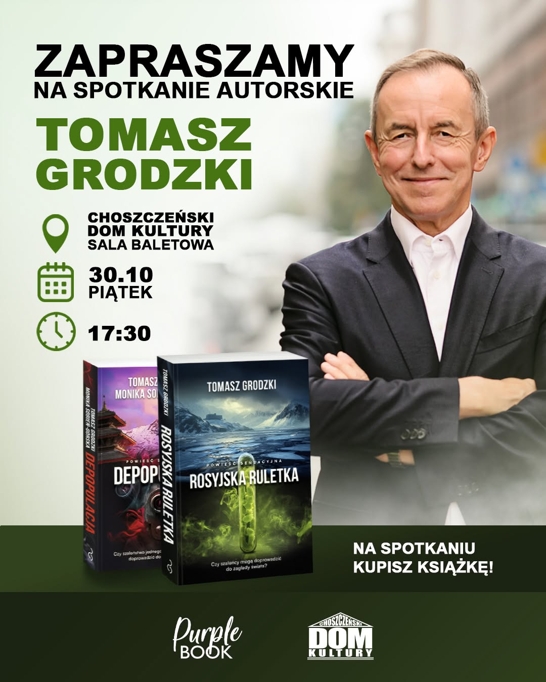 Znany polityk i chirurg w Choszcznie. Prof. Tomasz Grodzki opowie o swoich książkach w ChDK