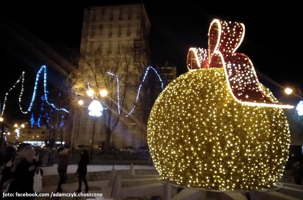 Choszczno gotowe na święta! Miasto wygląda pięknie... 
