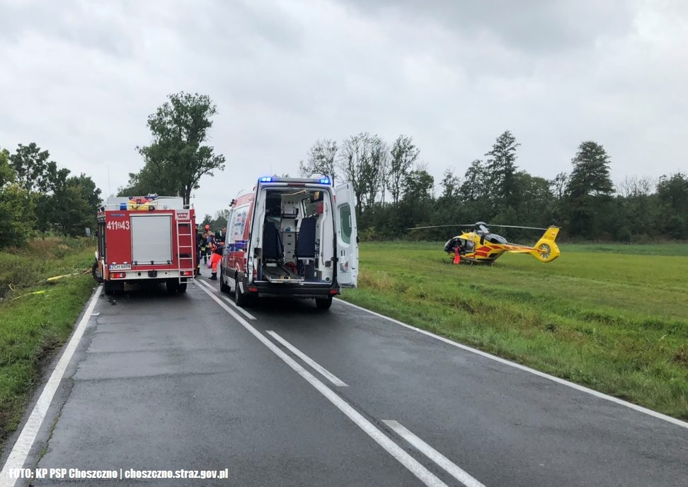 Wypadek na DW175 w m.Wardyń koło Choszczna. Cysterna wpadła do rowu... [Aktualizacja]