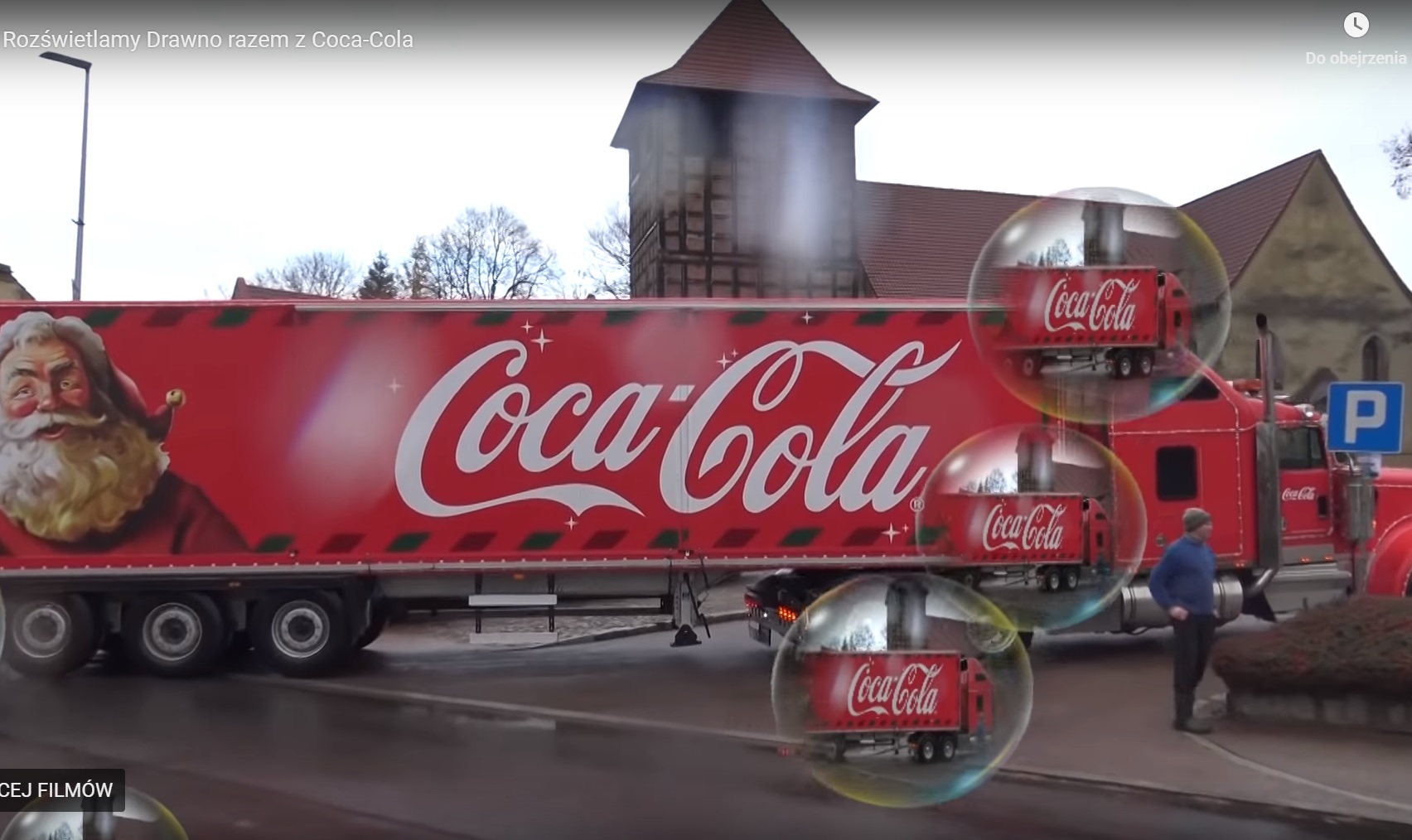 Ciężarówka Coca-Coli w Drawnie [Video] 