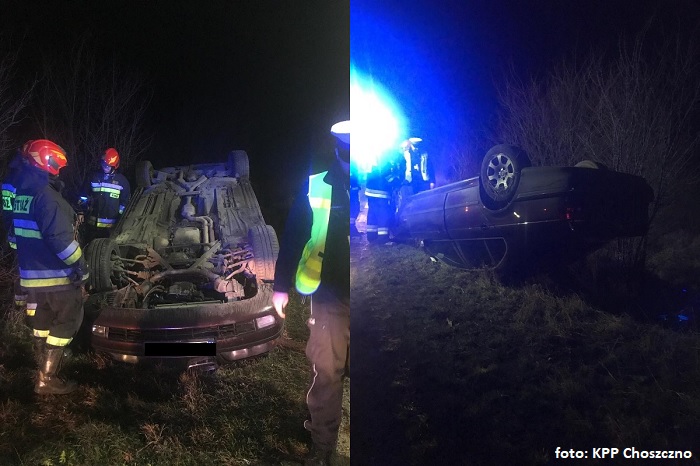 21-latek dachował między Choszcznem a Stradzewem