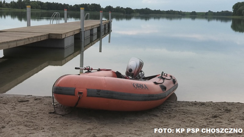 Kolejna tragedia nad wodą w Choszcznie. Z jeziora Klukom wyłowiono 54-letniego mężczyznę.