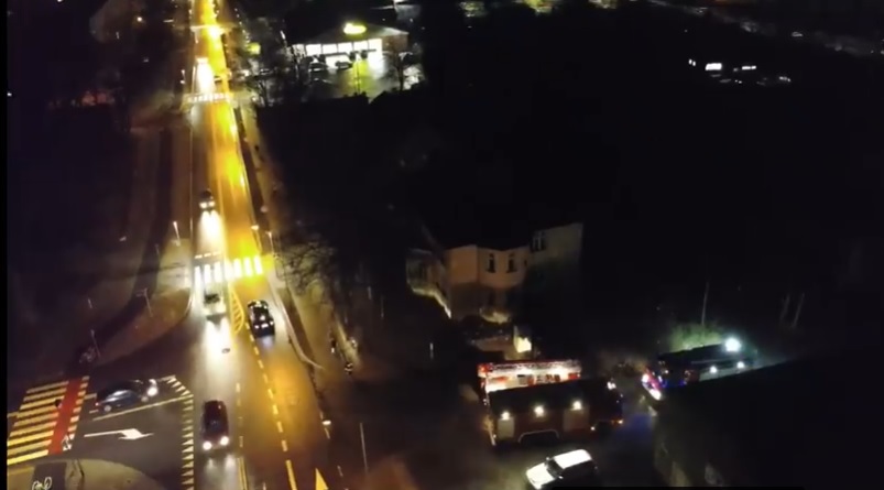 Wczoraj znów płonął pustostan w Choszcznie [VIDEO]