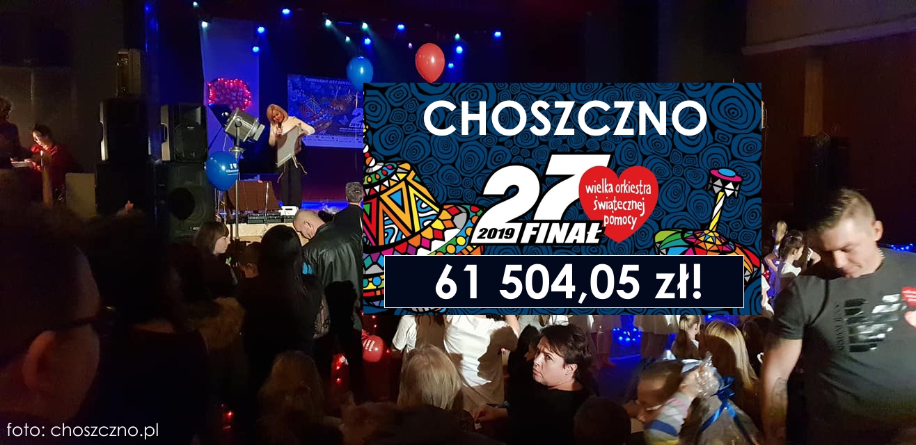 WOŚP 2019 - Choszczno zebrało ponad 61 tysięcy złotych!