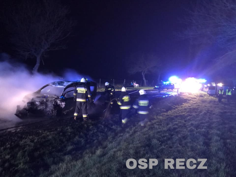 Poważny wypadek na krajowej 10 pod Reczem | VIDEO