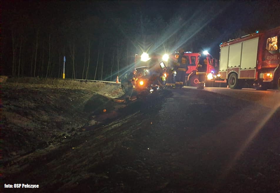 Wypadek na trasie Choszczno - Pełczyce (w okolicy Płotna) [FOTO]