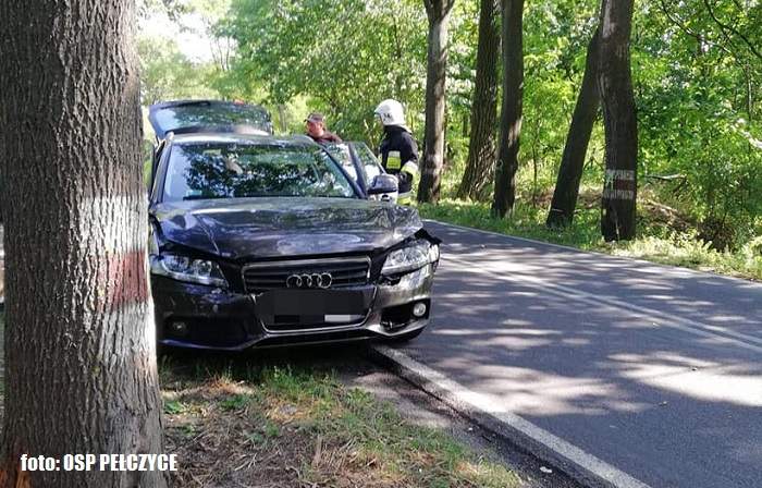 Wypadek na trasie Pełczyce - Barlinek. Kolizja trzech pojazdów... 